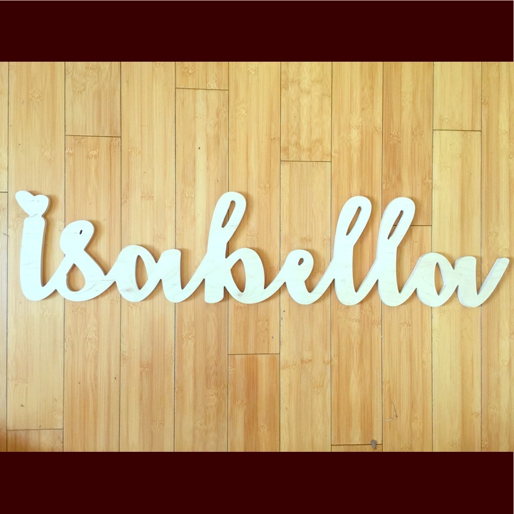 🚫SOLD🚫Isabella wooden name in birch wood
